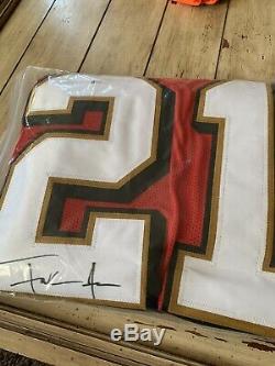 Frank Gore Autographed/Signed Jersey Beckett COA San Francisco 49ers