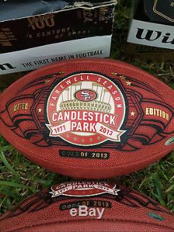 Frank Gore Last Game At Candlestick Wilson Game Ball Tristar Authenticated