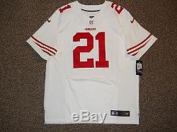 Frank Gore San Francisco 49ers White Authentic Nike Elite Jersey sz 48 with tags