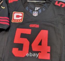 Fred Warner #54 San Francisco 49ers Stitched Black F. U. S. E. Jersey withCPT C Patch