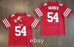 Fred Warner #54 San Francisco 49ers Stitched Home Red F. U. S. E. Jersey withC Patch