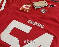 Fred Warner #54 San Francisco 49ers Stitched Home Red F. U. S. E. Jersey withC Patch