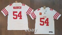 Fred Warner #54 San Francisco 49ers Stitched White F. U. S. E. Jersey withCPT C Patch