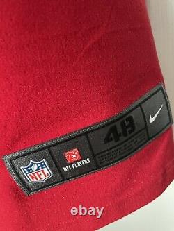 Fred Warner Authentic San Francisco 49ers Nike Elite Scarlet Alt Jersey Sz 48