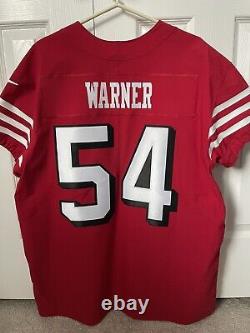 Fred Warner Authentic San Francisco 49ers Nike Elite Scarlet Alt Jersey Sz 48