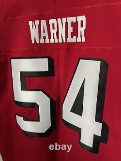 Fred Warner Authentic San Francisco 49ers Nike Elite Scarlet Alt Jersey Sz 48