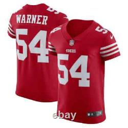 Fred Warner San Francisco 49ers Nike Vapor Elite Jersey Scarlet Size 40