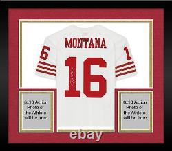 Frmd Joe Montana San Francisco 49ers Signed Mitchell & Ness White Replica Jersey