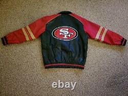 G-III Officially Licensed NFL San Francisco 49ers Faux leather Jacket Size M