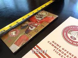GOLD San Francisco 49ers Levi's Stadium Inaugural CERAMIC Ticket 2014