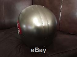 Game Used Worn Football Helmet Vintage Wilson Suspension SAN FRANCISCO 49ERs