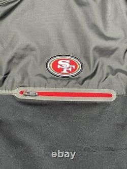 Game Worn Nike On Field Dri-Fit San Francisco 49ers NFL Full Zip Jacket 2XL