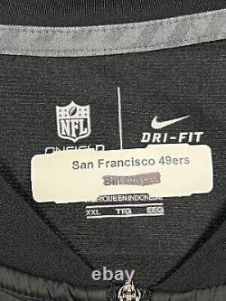 Game Worn Nike On Field Dri-Fit San Francisco 49ers NFL Full Zip Jacket 2XL