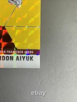 Gem! Ssp #18/20 2020 Brandon Aiyuk Fluorescent Gold Mosaic Prizm Rookie Rc