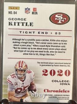 George Kittle 1/1 One Of One 2020 Panini Chronicles San Francisco 49'ers #85