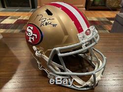 George Kittle Autographed San Francisco 49ers Full Size Helmet Witness Beckett