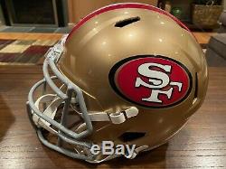 George Kittle Autographed San Francisco 49ers Full Size Helmet Witness Beckett
