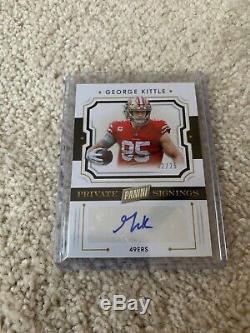 George Kittle Panini Private Signings 2/25 Auto San Francisco 49ers