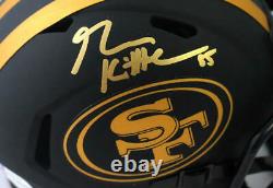 George Kittle Signed San Francisco 49ers Eclipse Mini Helmet Beckett W Auth