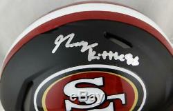 George Kittle Signed San Francisco 49ers Flat Black Mini Helmet- Beckett Auth