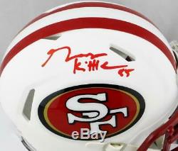 George Kittle Signed San Francisco 49ers Flat White Mini Helmet Beckett Auth