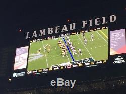 Green Bay packers vs San Francisco 49ers (10/15/18) 2 tickets in section 124