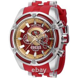 Invicta NFL San Francisco 49ers Chronograph Quartz Red Dial Men's Watch 41923