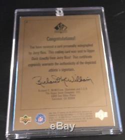 JERRY RICE 1998 98 SP Authentic SPA Players Ink GOLD Auto Autograph /80 49ers