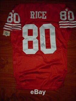 JERRY RICE 49ers 1994 Wilson Pro Line SIGNED Jersey (46) 75th Annivesary. NEW