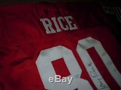 JERRY RICE 49ers 1994 Wilson Pro Line SIGNED Jersey (46) 75th Annivesary. NEW