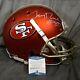 JERRY RICE signed SAN FRANCISCO 49ERS full size helmet BECKETT W coa fs w sf BAS