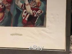 JOE MONTANA & DWIGHT CLARK SF 49ers signed THE CATCH autographed lithograph
