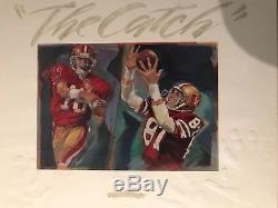 JOE MONTANA & DWIGHT CLARK SF 49ers signed THE CATCH autographed lithograph