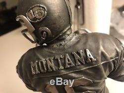 JOE MONTANA SF 49ers AUTOGRAPHED LE 459/500 GARTLAN PEWTER FIGURINE PLEASE READ