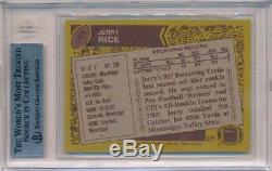 Jerry Rice 1986 Topps #161 Rc Rookie Card San Francisco 49ers Bgs 9 Mint B