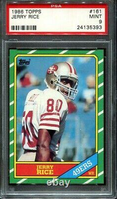 Jerry Rice 1986 Topps Football #161 RC Rookie very nice PSA 9