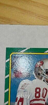 Jerry Rice 1986 Topps Rookie RC 161 SAN FRANCISCO 49ERS MAGNIFIED PICS! Sharp