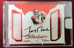 Jerry Rice 2016 Flawless Greats Dual Patch Autograph Ruby Auto 2/5 SP SF 49ers