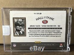 Jerry Rice 2018 Panini One Autograph 49ers Auto Hall Of Fame Honors