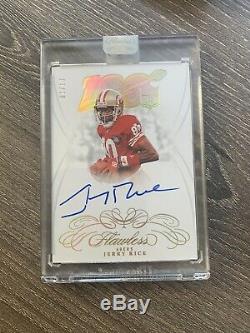 Jerry Rice 2019 Flawless NFL 100 Auto #'d 1/10 San Francisco 49ers