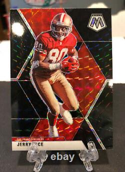 Jerry Rice 2020 Mosaic BLACK 1of-1! Hall Of Fame MINT! Beautiful Card 1/1