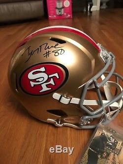 Jerry Rice 49ers Autographed Full Size Russell Replica Helmet Radtke COA