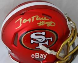 Jerry Rice #80 Autographed San Francisco 49ers Blaze Mini Helmet- Beckett Auth