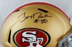 Jerry Rice #80 Autographed San Francisco 49ers F/S Speed Helmet- Beckett Auth
