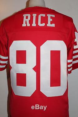 Jerry Rice #80 San Francisco 49ers Throwback Jersey Mitchell & Ness Jersey Red