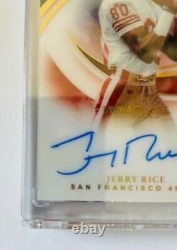 Jerry Rice Auto Hall of Fame Edition Immaculate Collection 10/10 Ebay 1/1