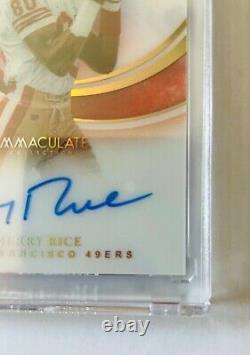 Jerry Rice Auto Hall of Fame Edition Immaculate Collection 10/10 Ebay 1/1