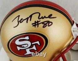 Jerry Rice Autographed San Francisco 49ers 96-08 TB Mini Helmet Beckett W Auth