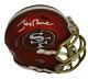 Jerry Rice Autographed/Signed San Francisco 49ers Blaze Mini Helmet BAS 21878