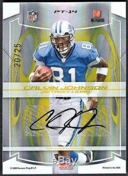 Jerry Rice + Calvin Johnson 2008 Elite Passing The Torch Dual Auto /25 Awesome